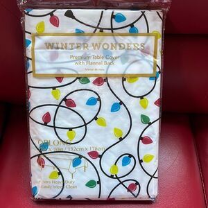 NIP table cover with flannel back